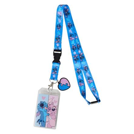 Loungefly Disney Stitch and Angel Puzzle Lanyard Exclusivité Games Zone